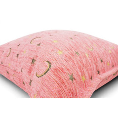 Turkish Fabric Pillow Cover 18x18, Pale Pink Boho Throw Pillow, Arabian Night Pattern Decorative Sofa Accent Ethnic Cushion Case