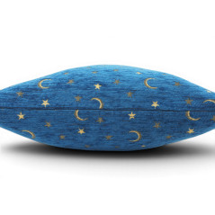 Turkish Fabric Pillow Cover 18x18, Royal Blue Boho Throw Pillow,Arabian Night Pattern Decorative Sofa Accent Ethnic Cushion Case