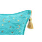 Turkish Fabric Pillow Cover 18x18, Turquoise Blue Boho Throw Pillow, Arabian Night Pattern Decorative Sofa Accent Ethnic Cushion Turkish Fabric Pillow Cover 18x18, Turquoise Blue Boho Throw Pillow, Arabian Night Pattern Decorative Sofa Accent Ethnic Cushion